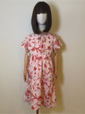 Speed Limit Mph Girls Floral Dress NWT Size 7 Pink Red